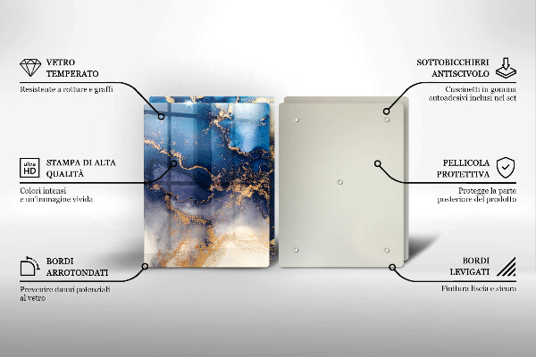 Glas Ceranfeldabdeckung Marmorabstraktion