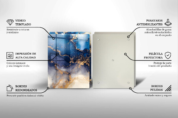 Glas Ceranfeldabdeckung Marmorabstraktion