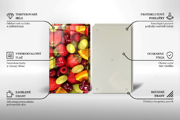 Glas Ceranfeldabdeckung Sommerfrüchte