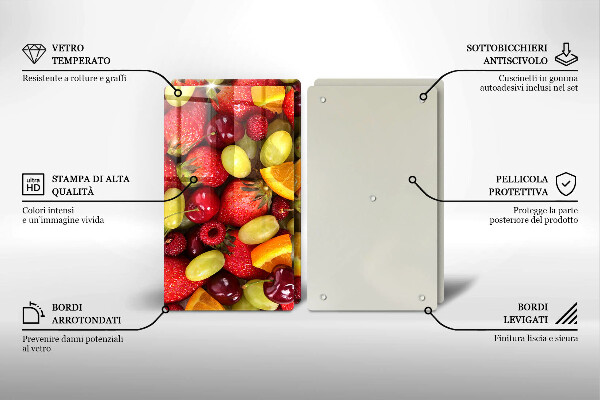 Glas Ceranfeldabdeckung Sommerfrüchte