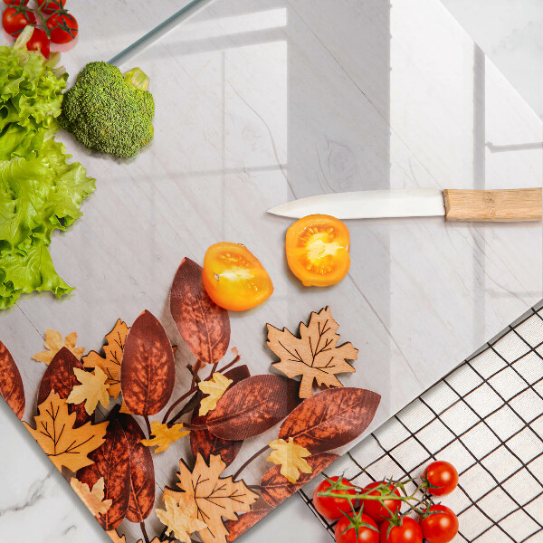 Glas Ceranfeldabdeckung Herbstblätter