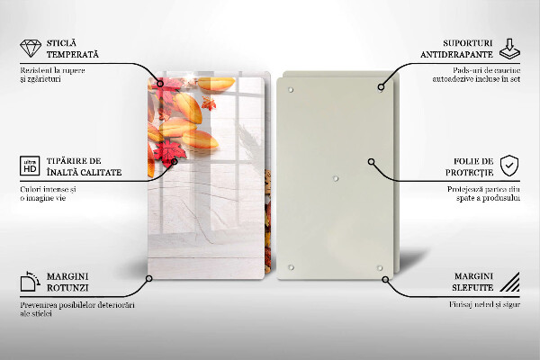 Glas Ceranfeldabdeckung Herbstblätter