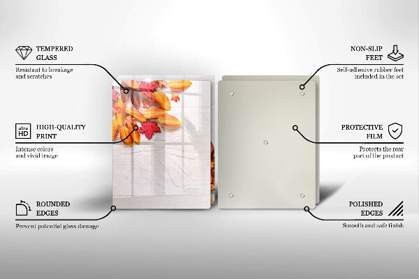 Glas Ceranfeldabdeckung Herbstblätter