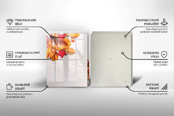 Glas Ceranfeldabdeckung Herbstblätter