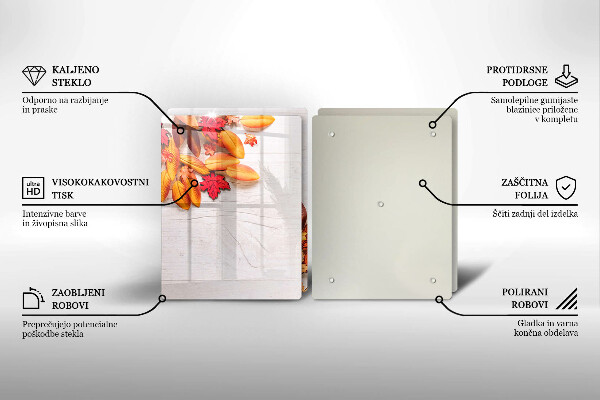 Glas Ceranfeldabdeckung Herbstblätter