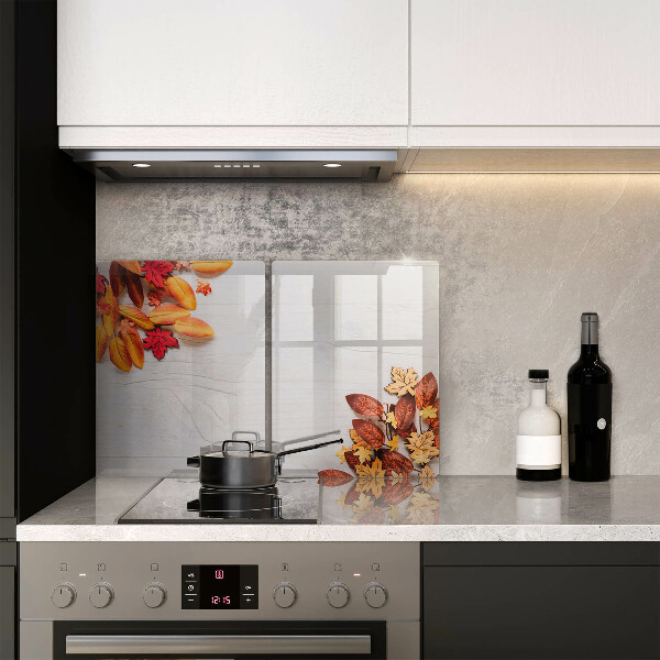 Glas Ceranfeldabdeckung Herbstblätter