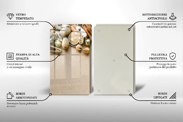 Glas Ceranfeldabdeckung Weihnachtsdekorationen