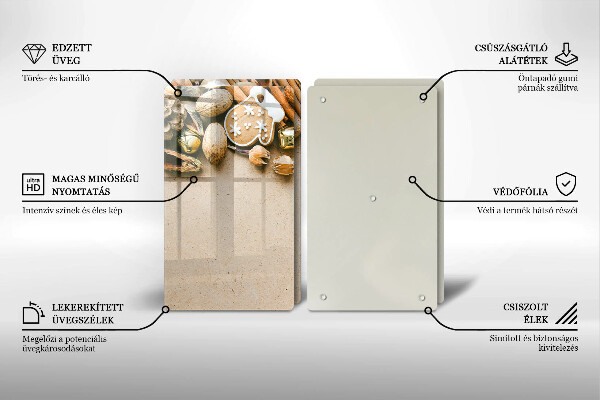 Glas Ceranfeldabdeckung Weihnachtsdekorationen
