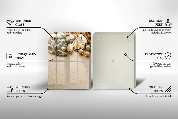 Glas Ceranfeldabdeckung Weihnachtsdekorationen