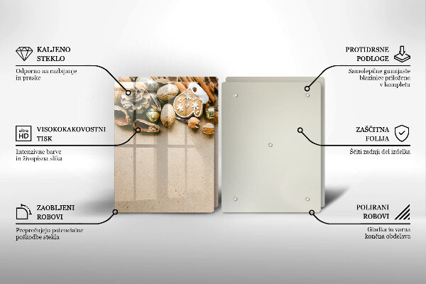 Glas Ceranfeldabdeckung Weihnachtsdekorationen