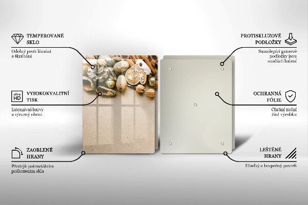 Glas Ceranfeldabdeckung Weihnachtsdekorationen