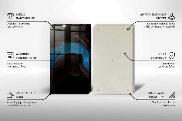 Glas Ceranfeldabdeckung Sternenklarer Himmel