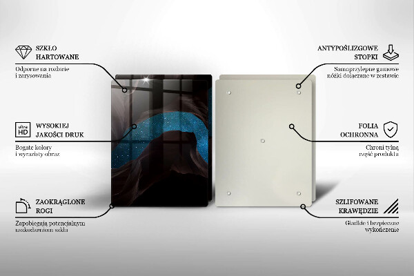 Glas Ceranfeldabdeckung Sternenklarer Himmel