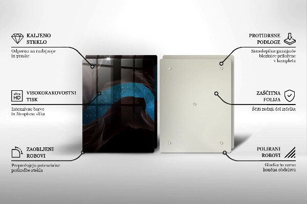 Glas Ceranfeldabdeckung Sternenklarer Himmel