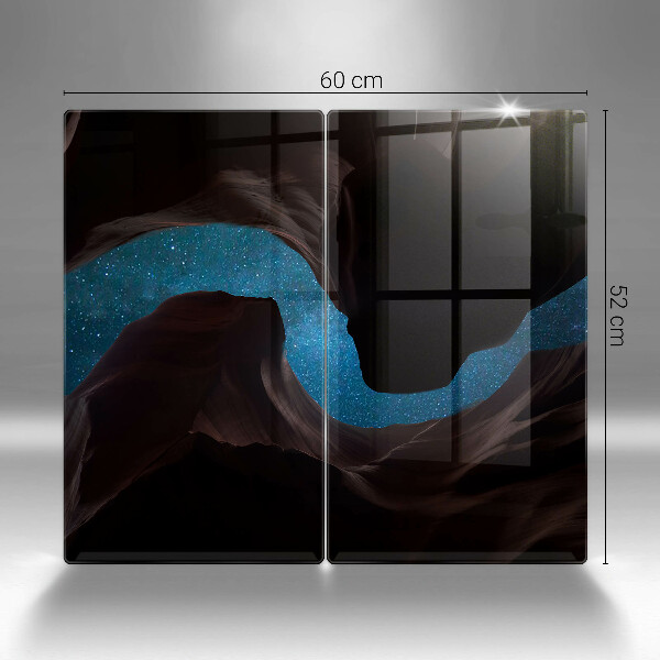 Glas Ceranfeldabdeckung Sternenklarer Himmel