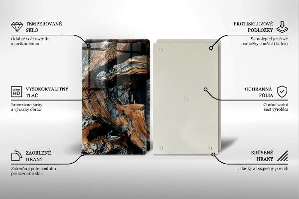 Glas Ceranfeldabdeckung Abstraktes Muster
