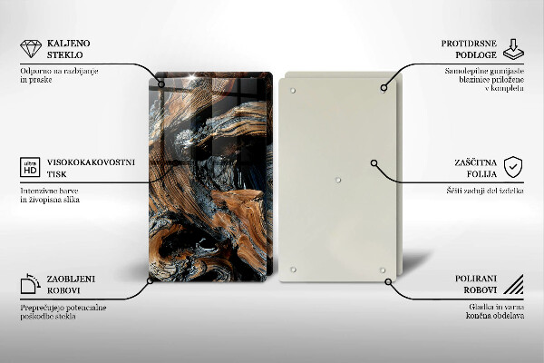 Glas Ceranfeldabdeckung Abstraktes Muster