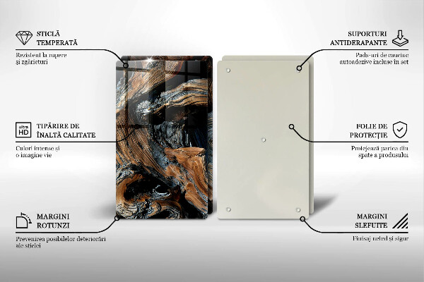 Glas Ceranfeldabdeckung Abstraktes Muster