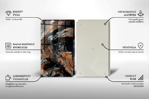 Glas Ceranfeldabdeckung Abstraktes Muster