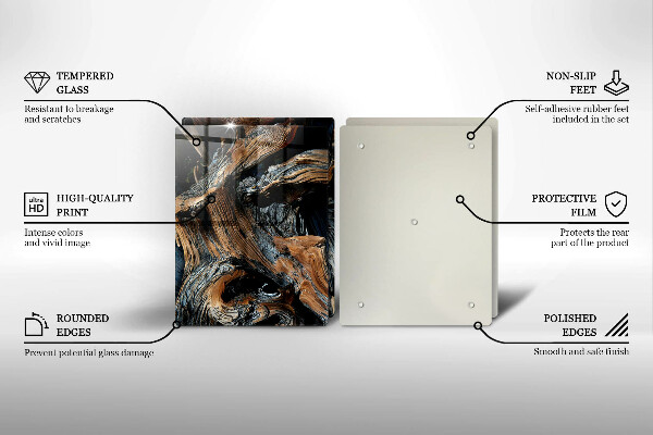 Glas Ceranfeldabdeckung Abstraktes Muster