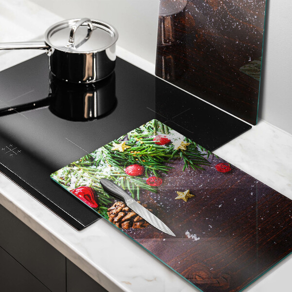 Glas Ceranfeldabdeckung Weihnachtsdekoration