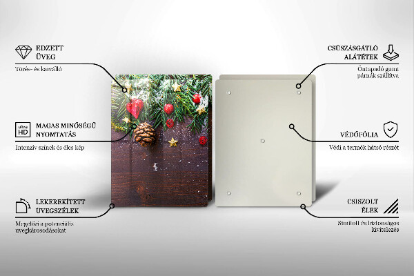 Glas Ceranfeldabdeckung Weihnachtsdekoration
