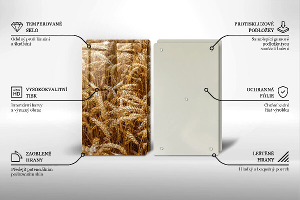 Glas Ceranfeldabdeckung Getreidefeld