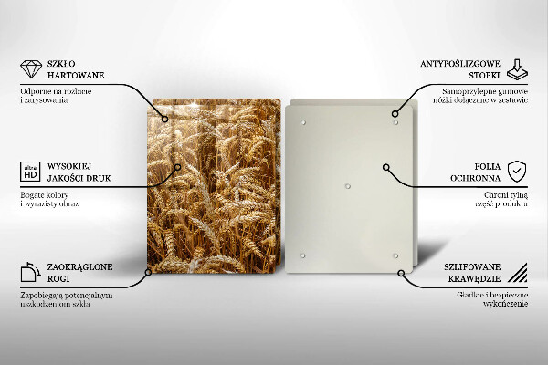 Glas Ceranfeldabdeckung Getreidefeld