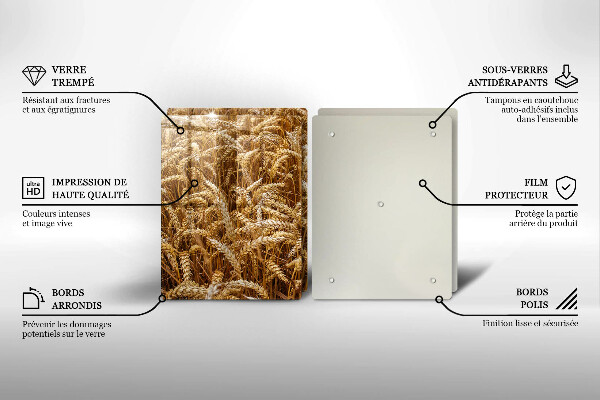 Glas Ceranfeldabdeckung Getreidefeld