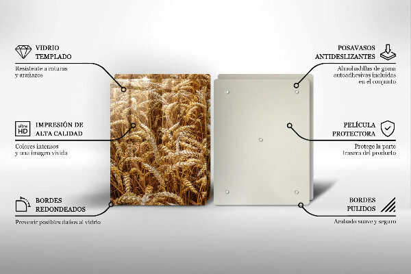 Glas Ceranfeldabdeckung Getreidefeld