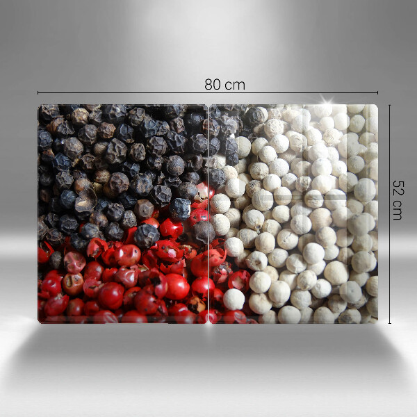 Glas Ceranfeldabdeckung Schwarzer Pfeffer