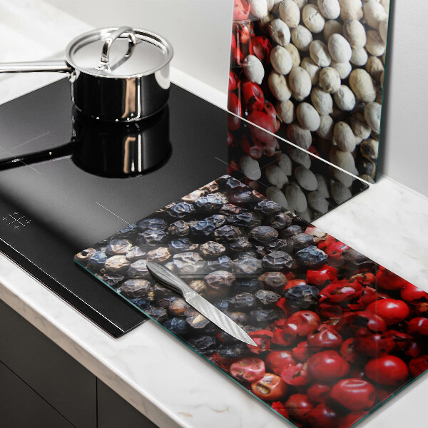 Glas Ceranfeldabdeckung Schwarzer Pfeffer