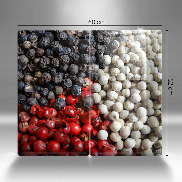 Glas Ceranfeldabdeckung Schwarzer Pfeffer