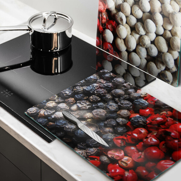 Glas Ceranfeldabdeckung Schwarzer Pfeffer