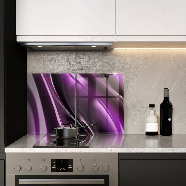 Glas Ceranfeldabdeckung Lila Abstraktion