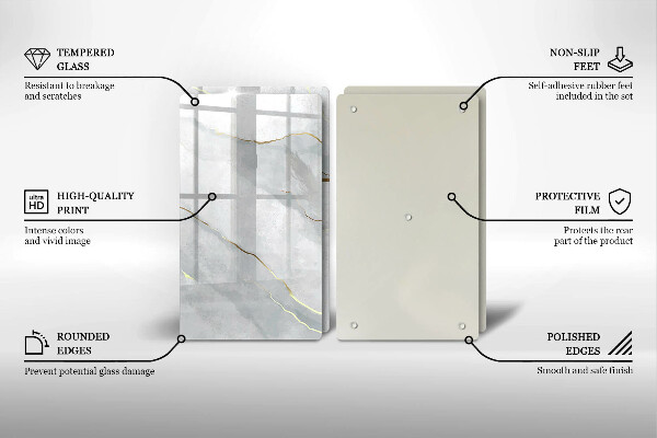 Glas Ceranfeldabdeckung Steinstruktur