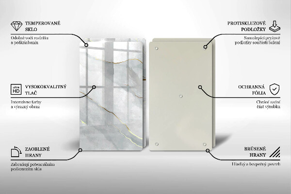 Glas Ceranfeldabdeckung Steinstruktur