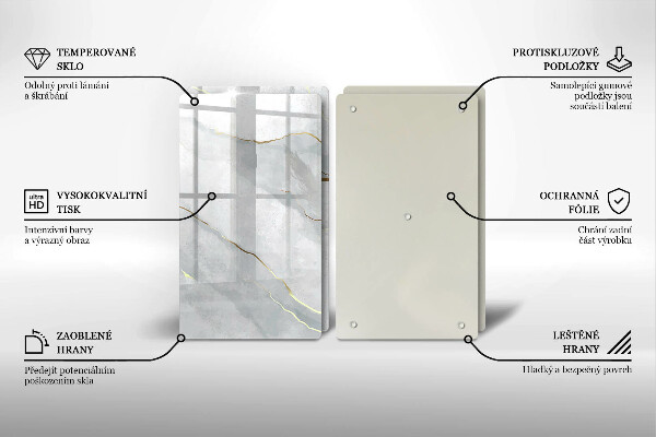 Glas Ceranfeldabdeckung Steinstruktur