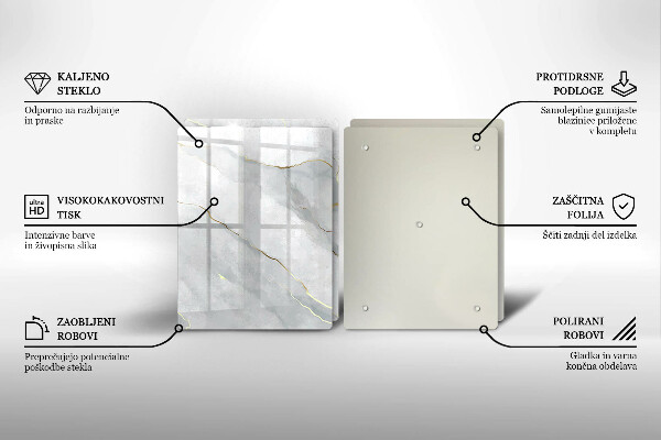 Glas Ceranfeldabdeckung Steinstruktur