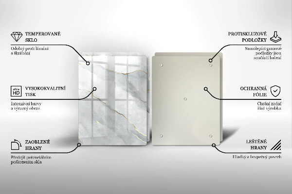 Glas Ceranfeldabdeckung Steinstruktur