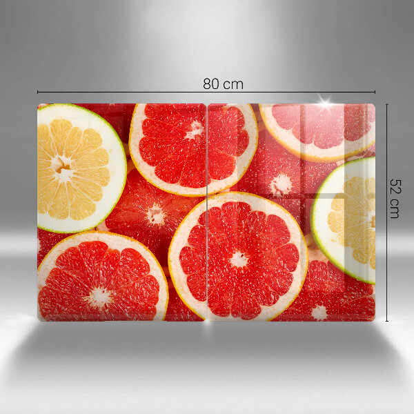 Glas Ceranfeldabdeckung Grapefruitscheiben