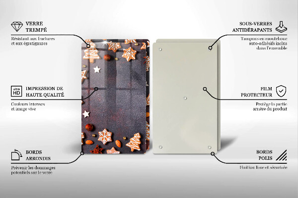 Glas Ceranfeldabdeckung Lebkuchenweihnachten