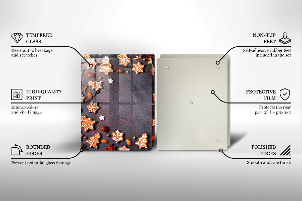 Glas Ceranfeldabdeckung Lebkuchenweihnachten