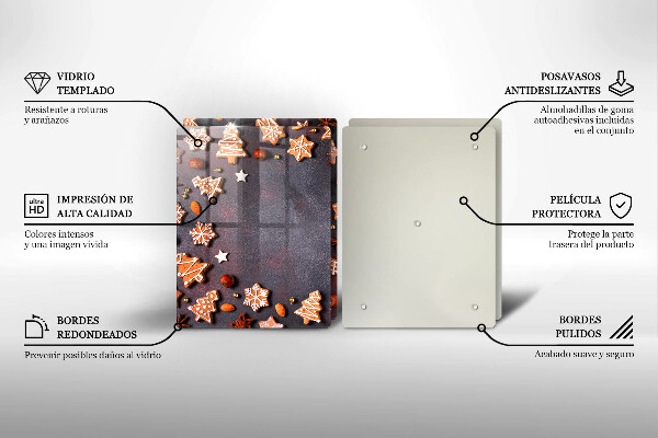 Glas Ceranfeldabdeckung Lebkuchenweihnachten