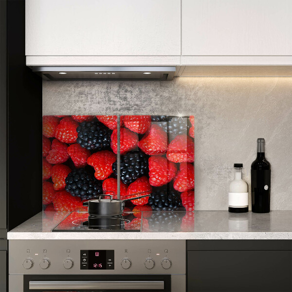 Glas Ceranfeldabdeckung Himbeeren und Brombeeren