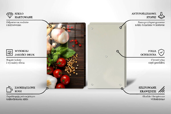 Glas Ceranfeldabdeckung Gemüse auf dem Tisch