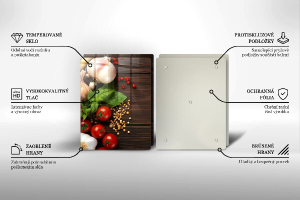Glas Ceranfeldabdeckung Gemüse auf dem Tisch