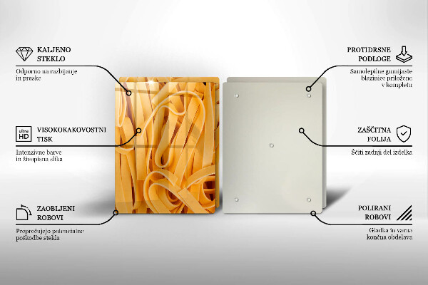 Glas Ceranfeldabdeckung Tagliatelle-Nudeln