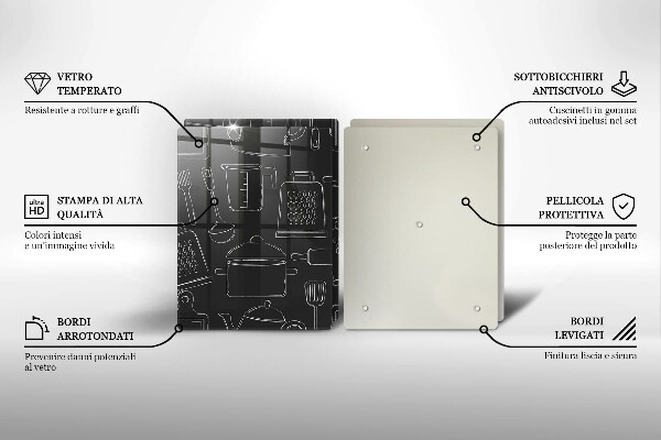 Glas Ceranfeldabdeckung Cartoon-Küchenzubehör