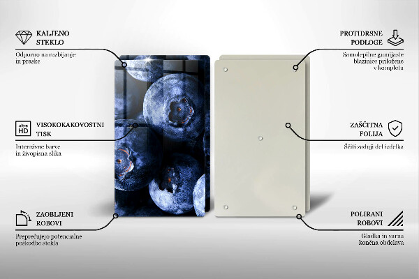 Glas Ceranfeldabdeckung Nahaufnahme von Beeren